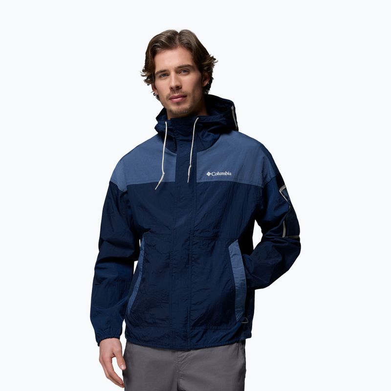 Geacă rezistentă la vânt pentru bărbați Columbia Challenger II Windbreaker collegiate navy/dark mountain 4