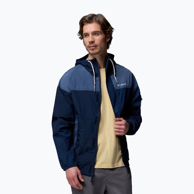 Geacă softshell pentru bărbați Columbia Challenger II Windbreaker collegiate navy/dark mountain 5