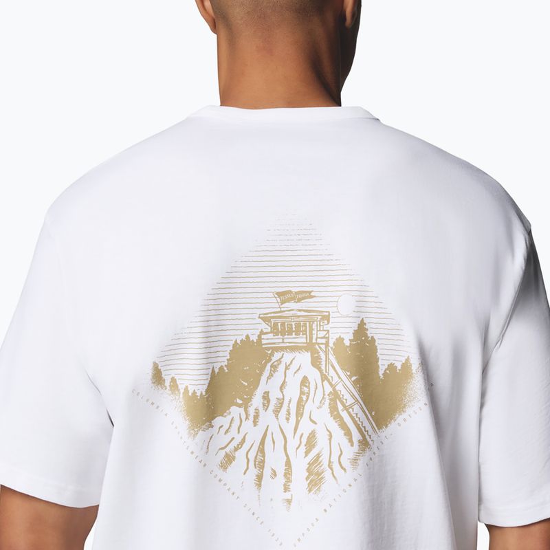 Tricou pentru bărbați Columbia CSC Heavyweight Back Graphic Tee white/heritage 7