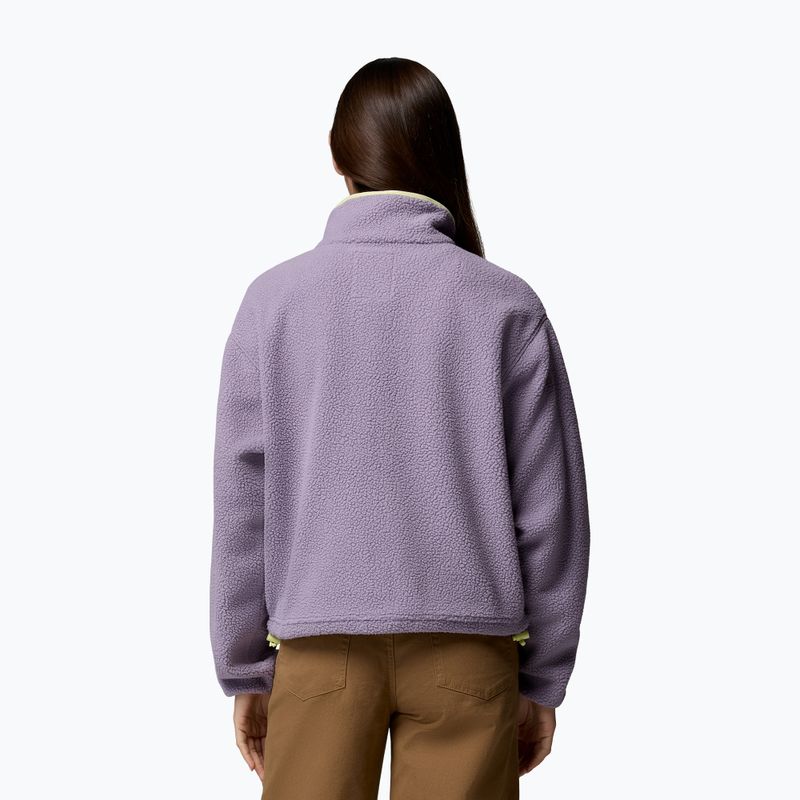 Bluză fleece pentru femei Columbia Helvetia II Cropped Half Snap Fleece shale purple/lavender haze/citron haz 3