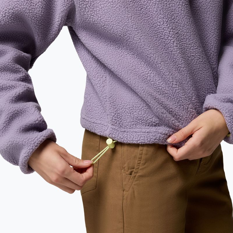 Bluză fleece pentru femei Columbia Helvetia II Cropped Half Snap Fleece shale purple/lavender haze/citron haz 6