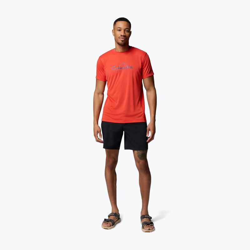 Tricou pentru bărbați Columbia Zero Rules Light Graphic Crew super sonic/scripted peaks 2