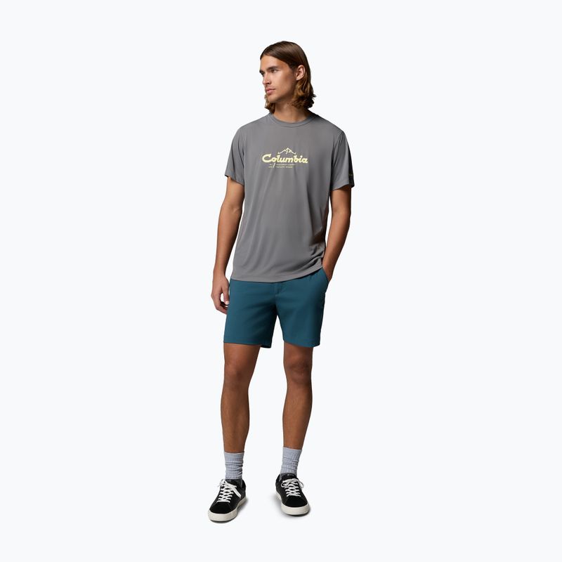 Tricou pentru bărbați Columbia Zero Rules Light Graphic Crew city grey/scripted peaks 2