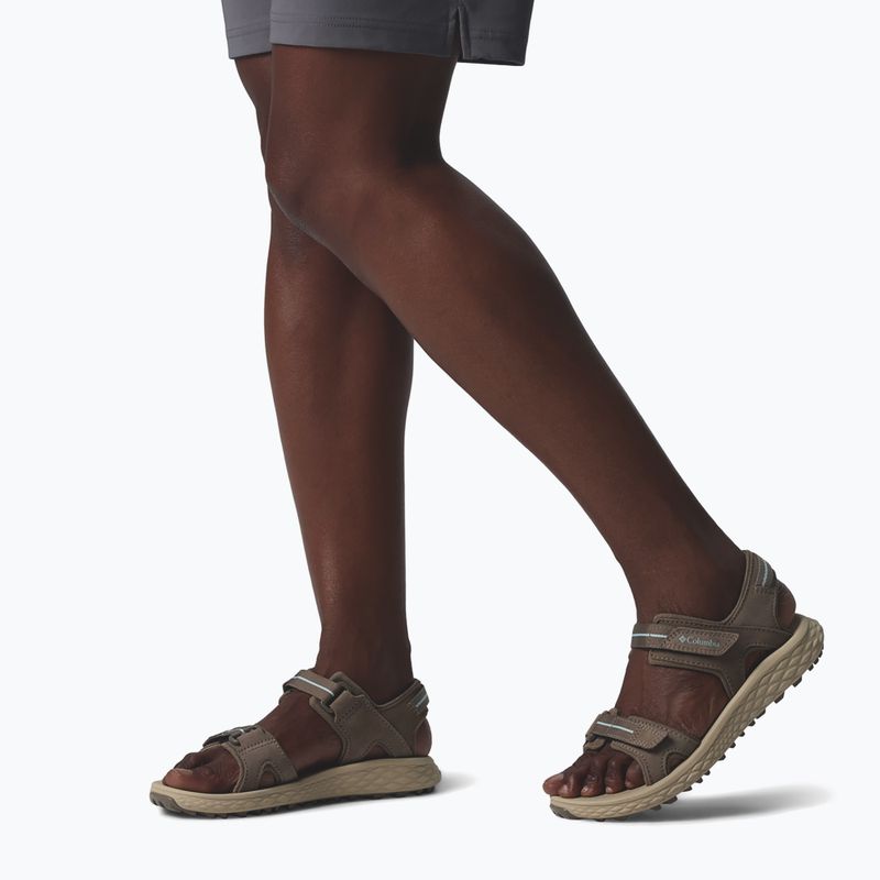 Sandale pentru femei Columbia Konos Hiker 2-Strap wet sand/marine light 9