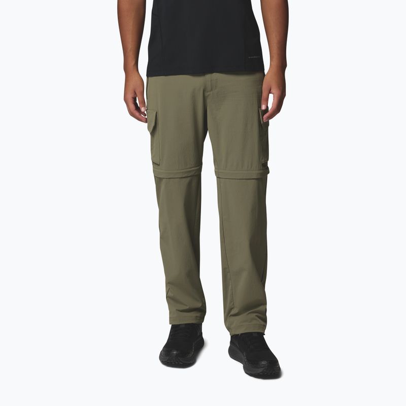 Pantaloni de trekking pentru bărbați Columbia Silver Ridge Elite Convertible stone green