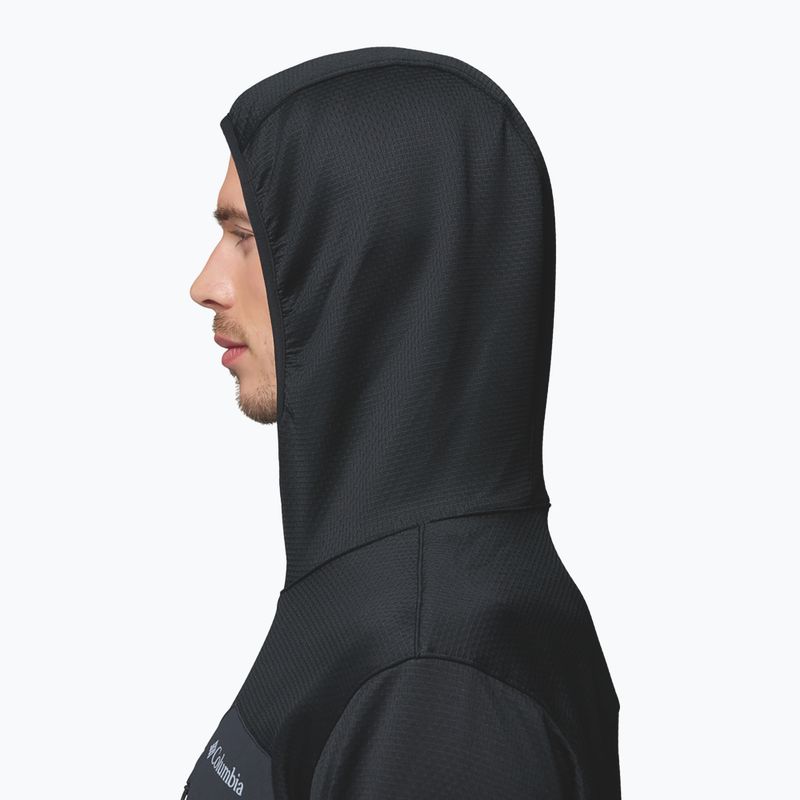 Bluză de trekking pentru bărbați Columbia Tall Heights Hdd Grid Fleece Full Zip black 6