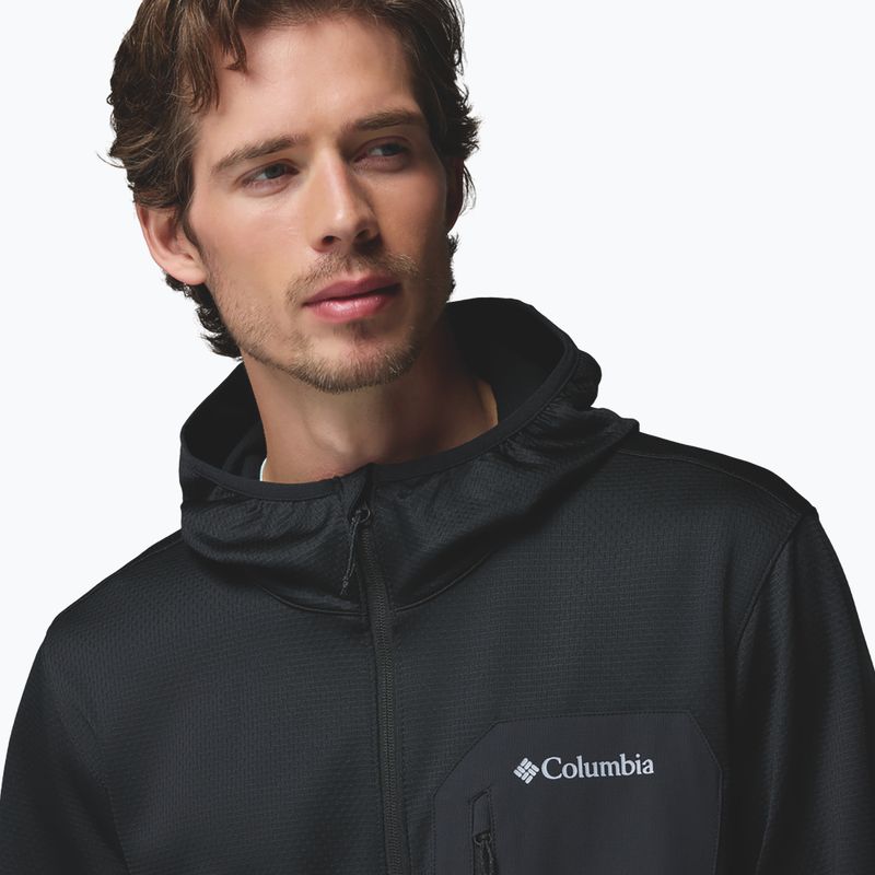 Bluză de trekking pentru bărbați Columbia Tall Heights Hdd Grid Fleece Full Zip black 8