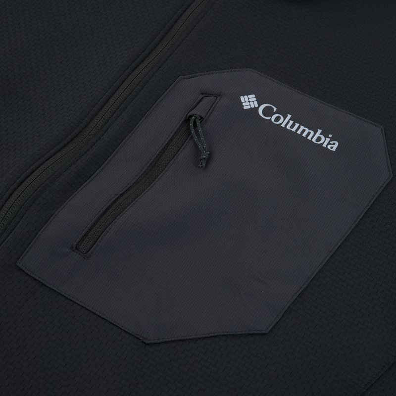 Bluză de trekking pentru bărbați Columbia Tall Heights Hdd Grid Fleece Full Zip black 3