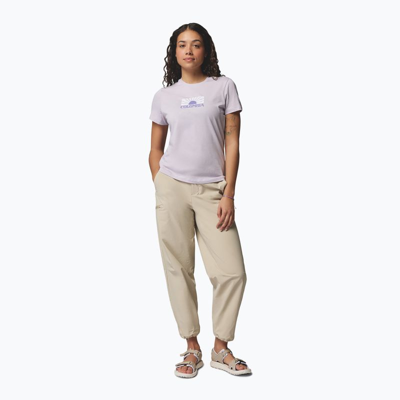 Tricou pentru femei Columbia Ruby Springs Graphic Fitted lavender pearl/brandrise 2