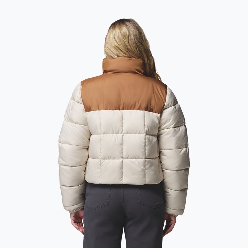 Geacă izolată pentru femei Columbia Puffect III Cropped dark stone/camel brown 3