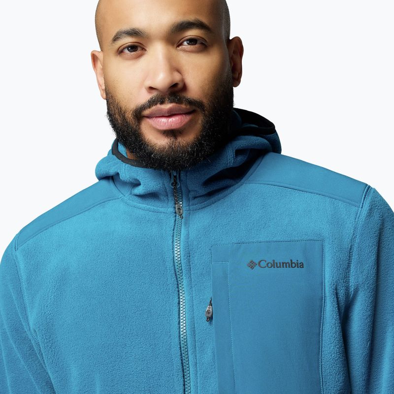 Bluză fleece pentru bărbați Columbia Pacific Arch 200 Hooded FZ Fleece Phoenix Blue 6