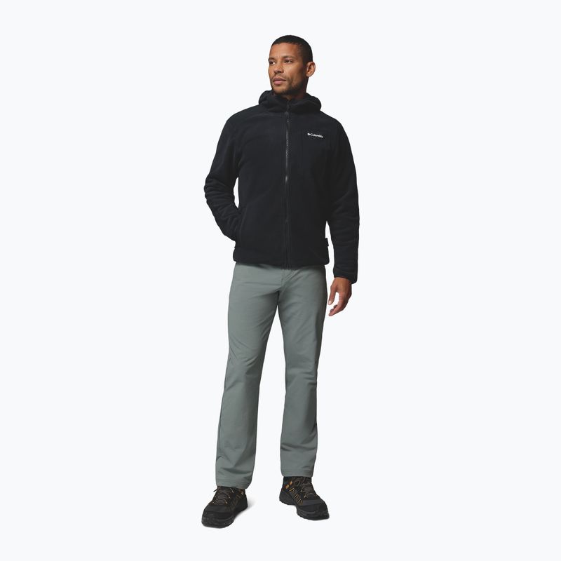 Bluză fleece pentru bărbați Columbia Pacific Arch 200 Hooded FZ Fleece Black 2