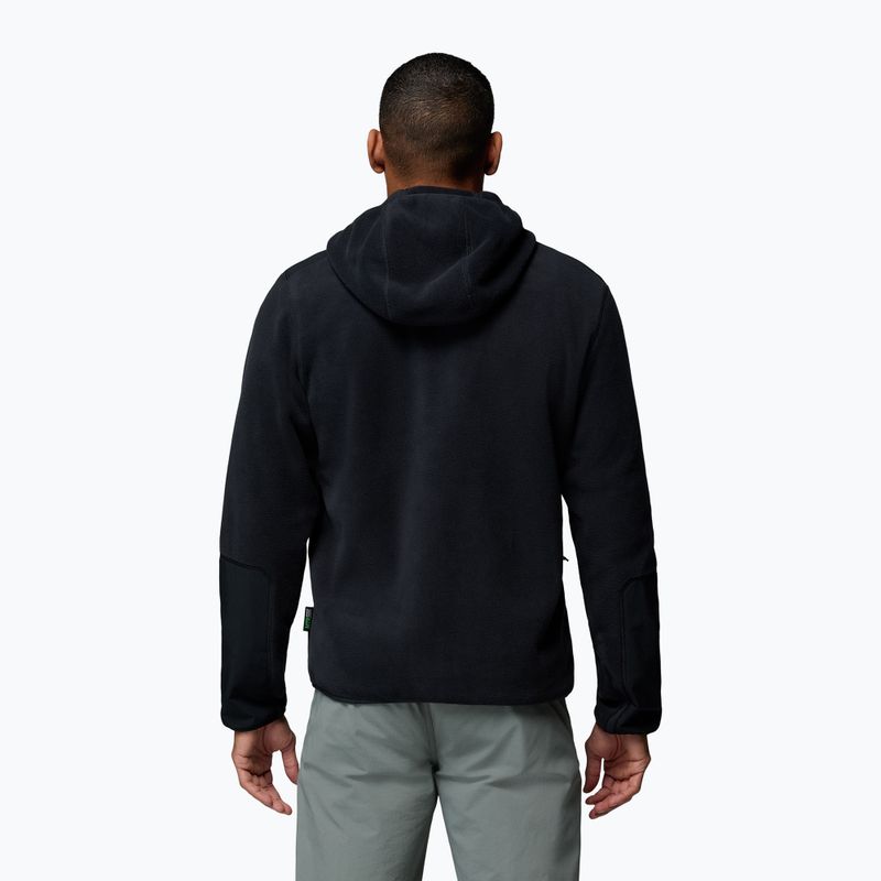 Bluză fleece pentru bărbați Columbia Pacific Arch 200 Hooded FZ Fleece Black 3