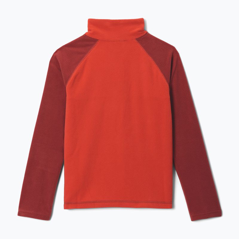 Bluză fleece pentru copii Columbia Glacial Half Zip super sonic/red oxide 2