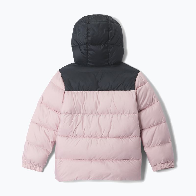 Geacă izolată pentru copii Columbia Puffect Hooded Mineral Pink/Black 2