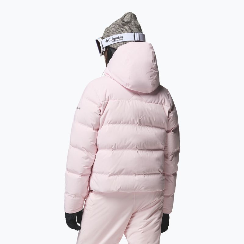 Geacă de schi pentru femei Columbia Roffe Ridge Down Heat Seal powder pink 3