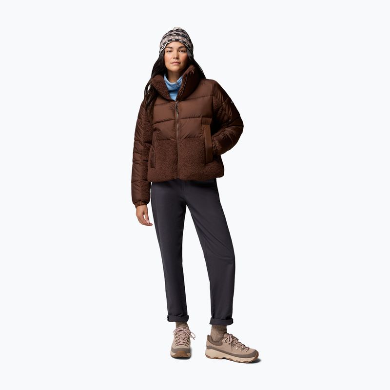 Geacă hibrid pentru femei Columbia Leadbetter Point II Sherpa Hybrid tobacco 2