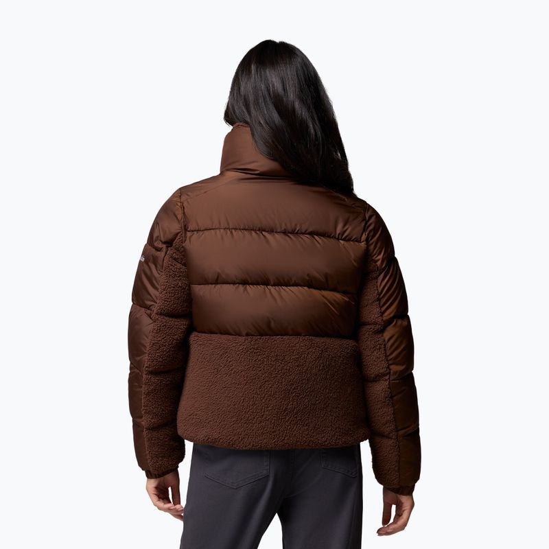 Geacă hibrid pentru femei Columbia Leadbetter Point II Sherpa Hybrid tobacco 3