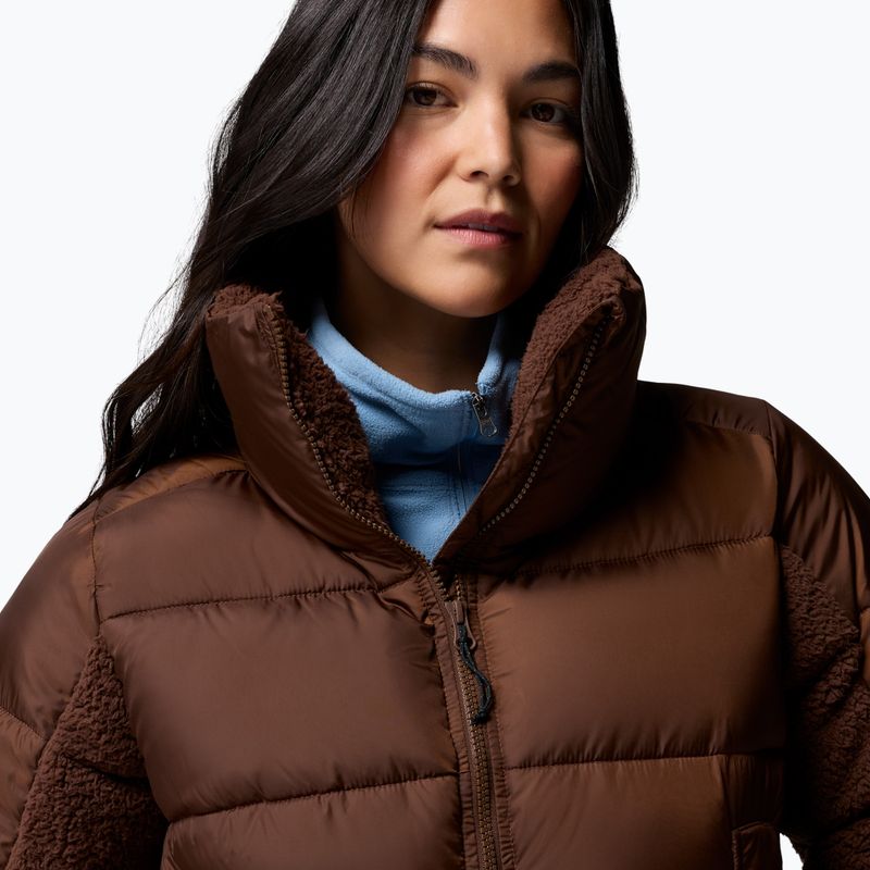 Geacă hibrid pentru femei Columbia Leadbetter Point II Sherpa Hybrid tobacco 6