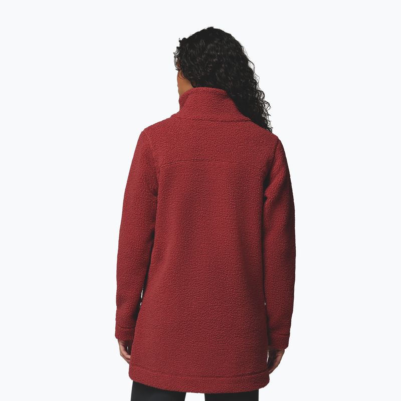 Bluză fleece pentru femei Columbia Panorama Long red oxide 3
