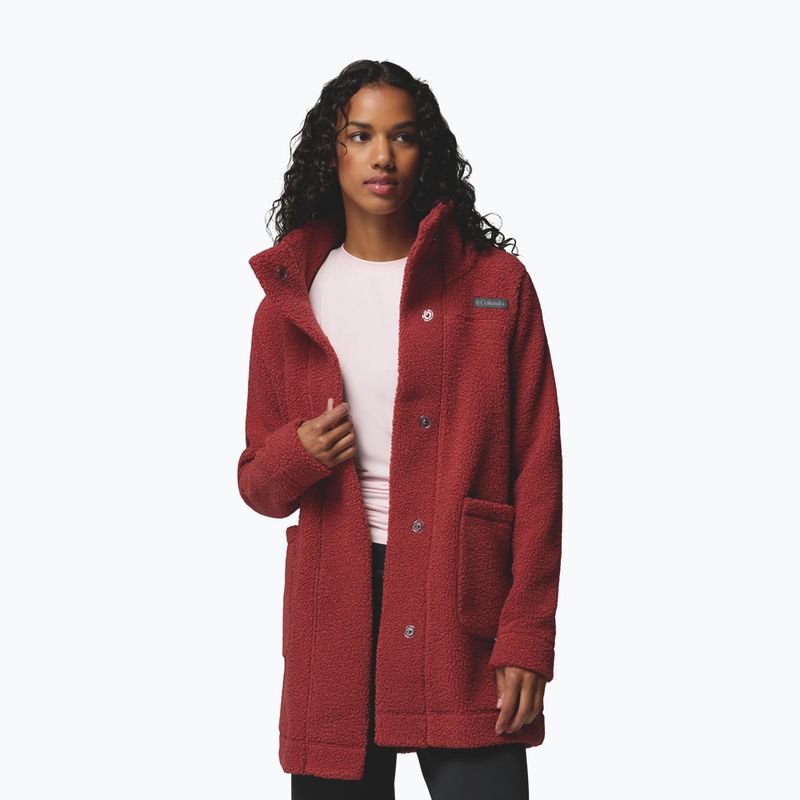Bluză fleece pentru femei Columbia Panorama Long red oxide 4