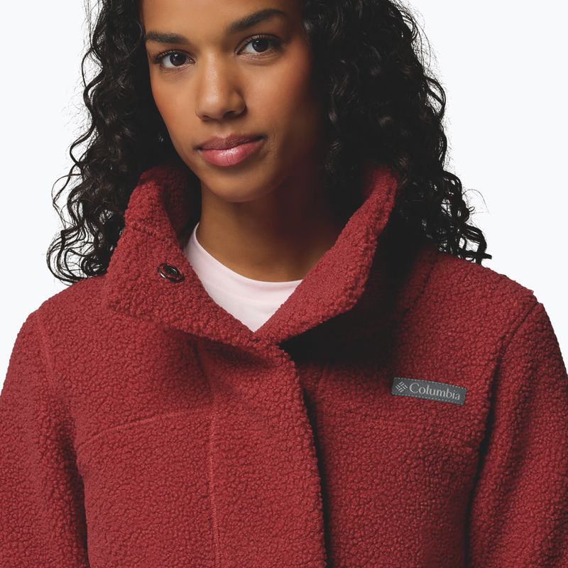 Bluză fleece pentru femei Columbia Panorama Long red oxide 6