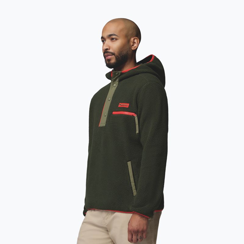 Bluză fleece pentru bărbați Columbia Helvetia II Hoodie Greenscape 4