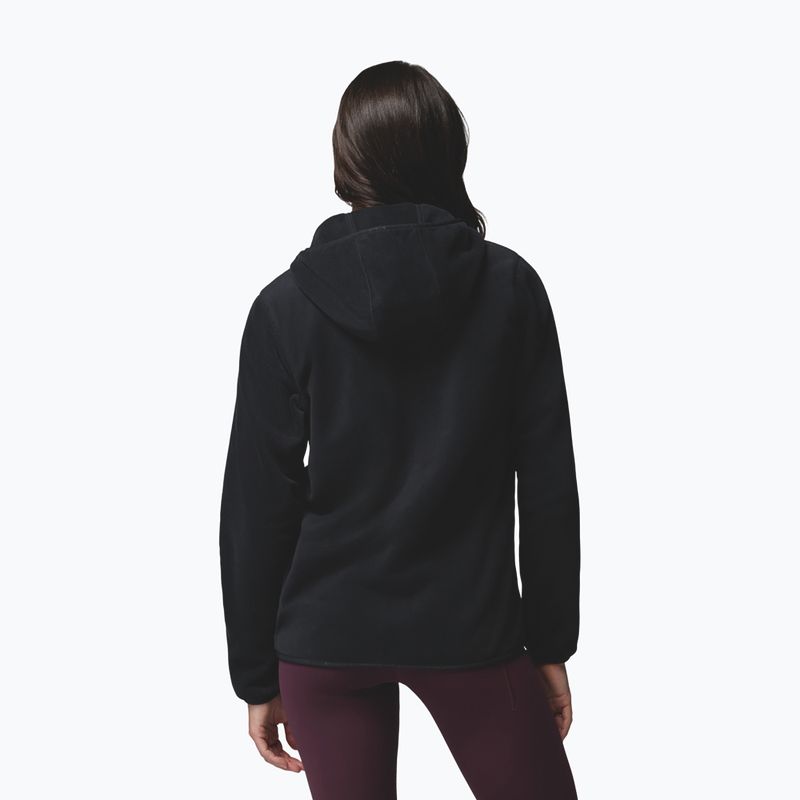 Bluză fleece pentru femei Columbia Pacific Arch 200 Hooded Full Zip Fleece Black 3