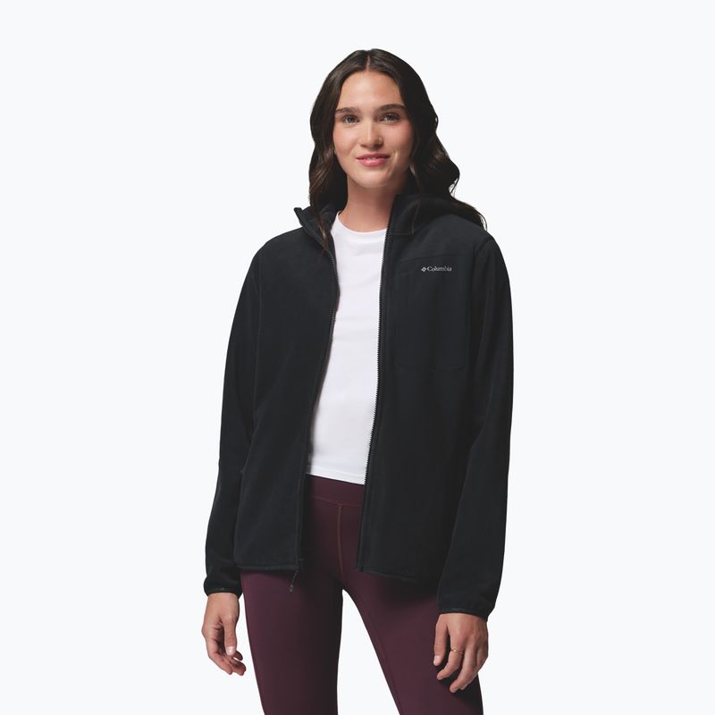 Bluză fleece pentru femei Columbia Pacific Arch 200 Hooded Full Zip Fleece Black 4