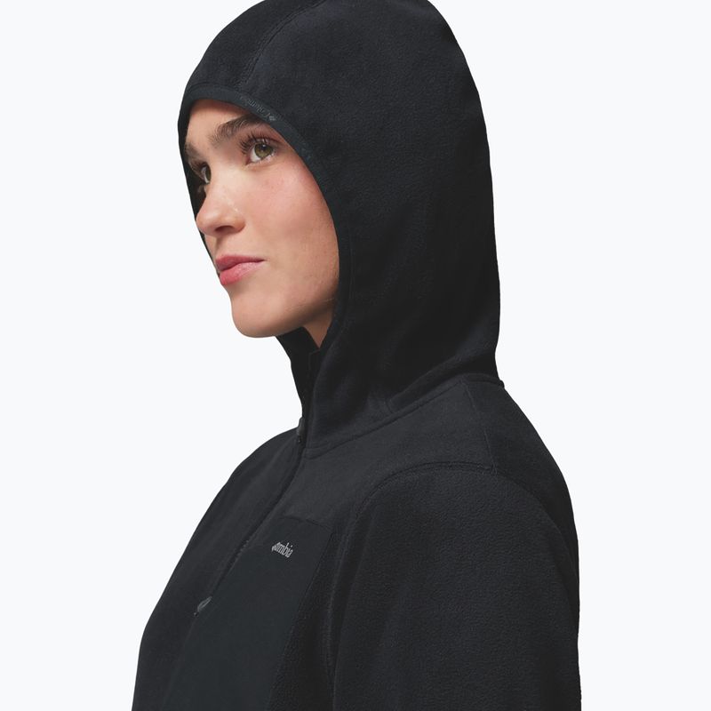 Bluză fleece pentru femei Columbia Pacific Arch 200 Hooded Full Zip Fleece Black 6