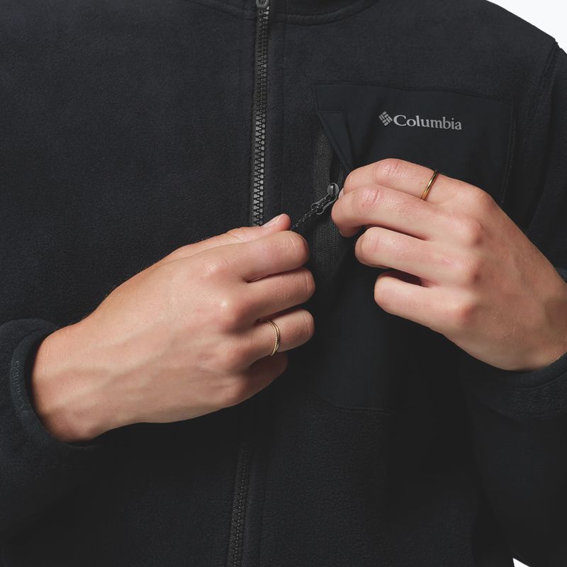 Bluză fleece pentru femei Columbia Pacific Arch 200 Hooded Full Zip Fleece Black 8
