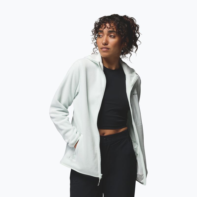 Bluză fleece pentru femei Columbia Pacific Arch 200 Hooded Full Zip Fleece tea light 4