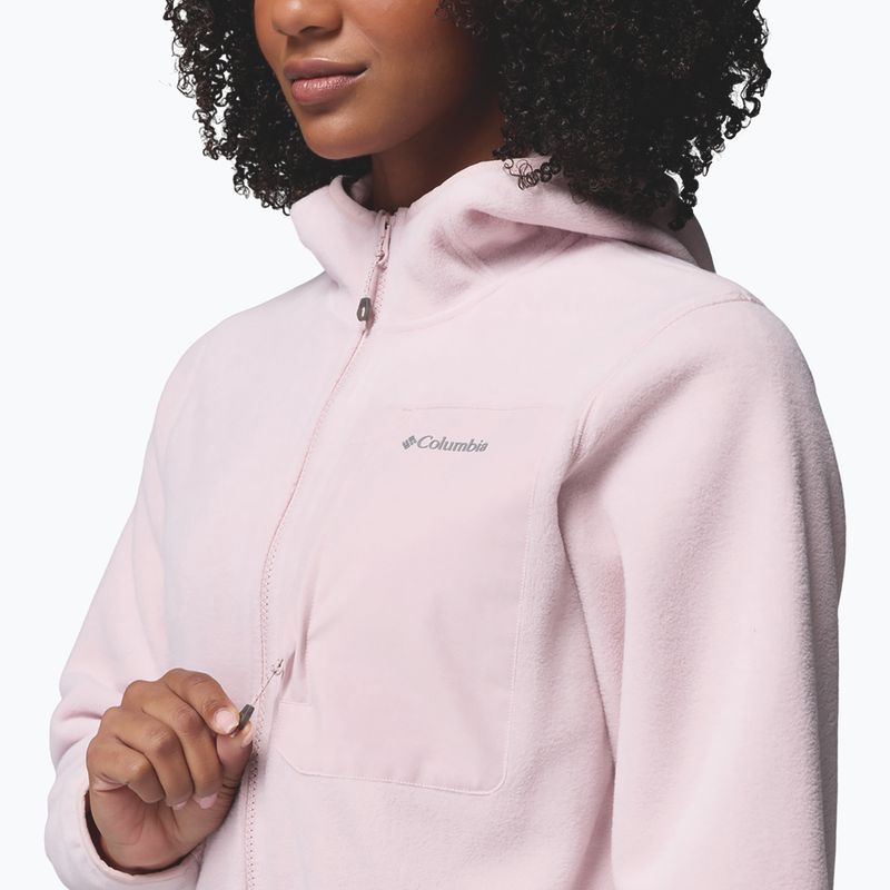 Bluză fleece pentru femei Columbia Pacific Arch 200 Hooded Full Zip Fleece mineral pink 7