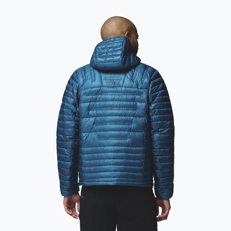 Geacă cu puf pentru bărbați Columbia Endevour Mountain Down Hooded phoenix blue 3