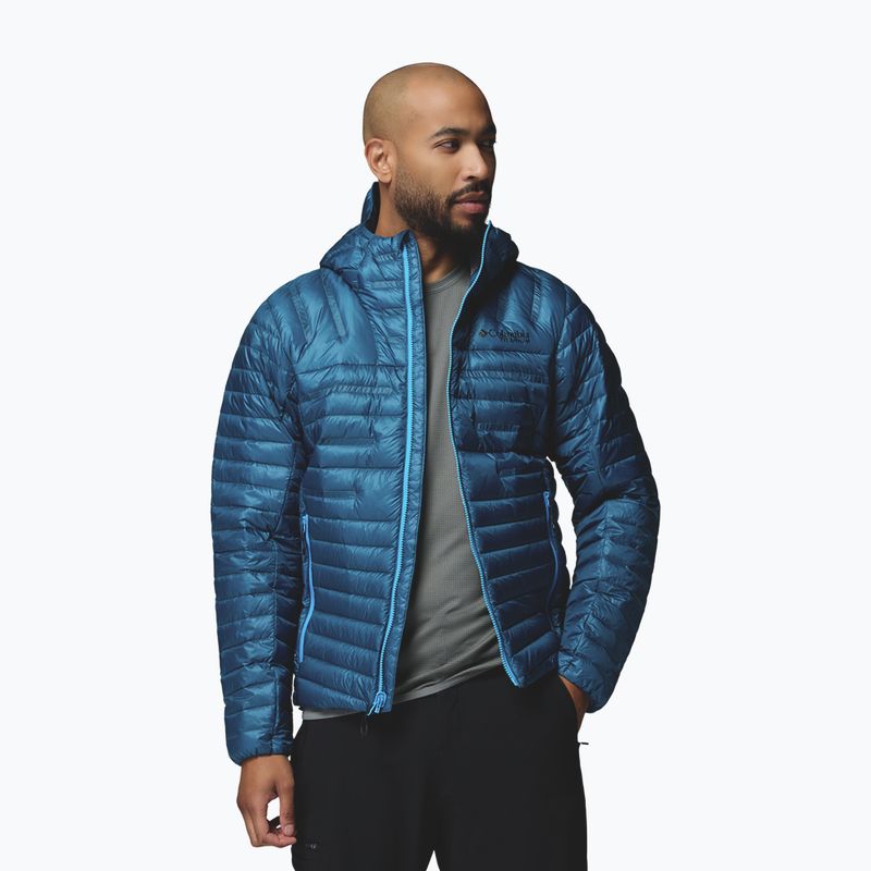 Geacă cu puf pentru bărbați Columbia Endevour Mountain Down Hooded phoenix blue 4