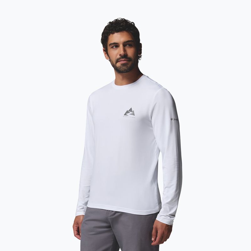 Longsleeve pentru bărbați Columbia Parsons Point LS Graphic Tee white zigzag climb 4