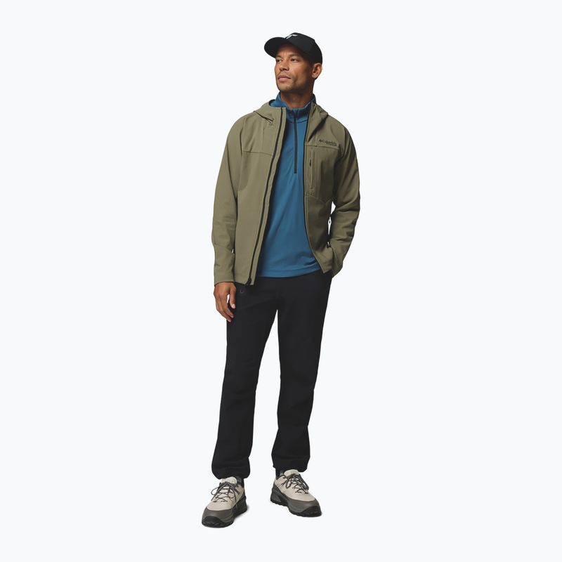 Geacă softshell pentru bărbați Columbia Tennen Mountain Hooded Softshell stone green 2