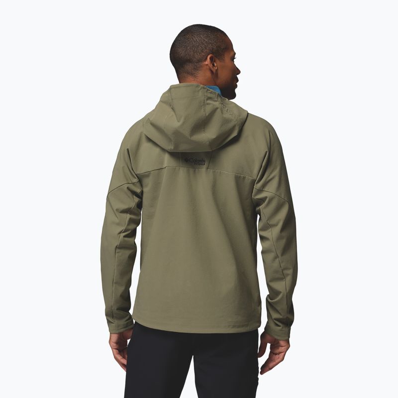 Geacă softshell pentru bărbați Columbia Tennen Mountain Hooded Softshell stone green 3
