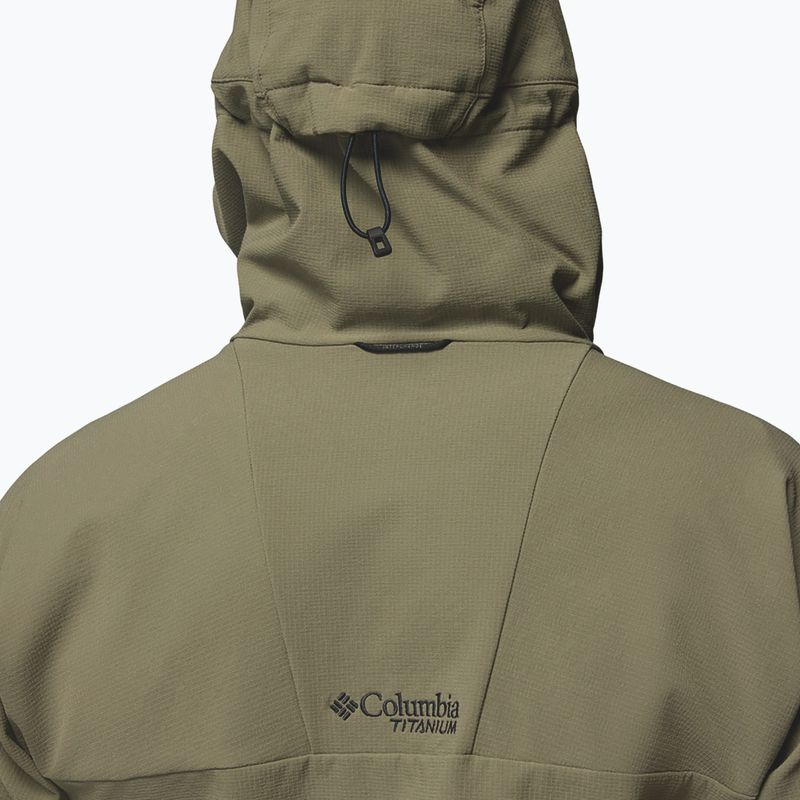 Geacă softshell pentru bărbați Columbia Tennen Mountain Hooded Softshell stone green 8