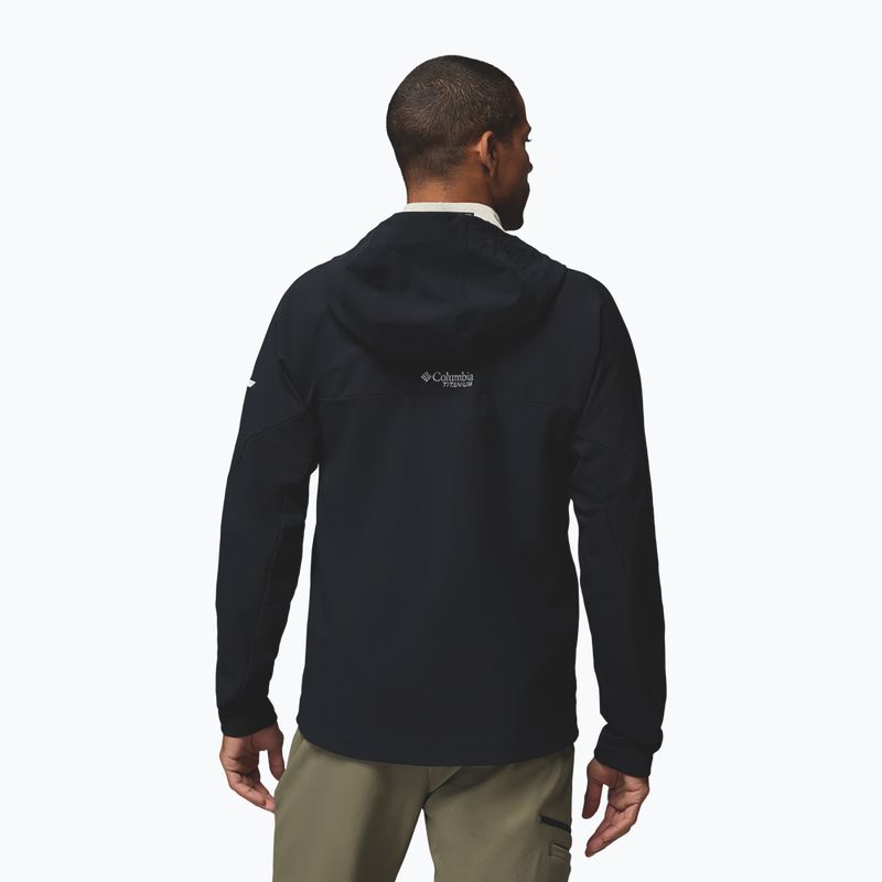 Geacă softshell pentru bărbați Columbia Tennen Mountain Hooded Softshell black 3