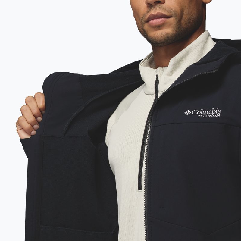 Geacă softshell pentru bărbați Columbia Tennen Mountain Hooded Softshell black 9