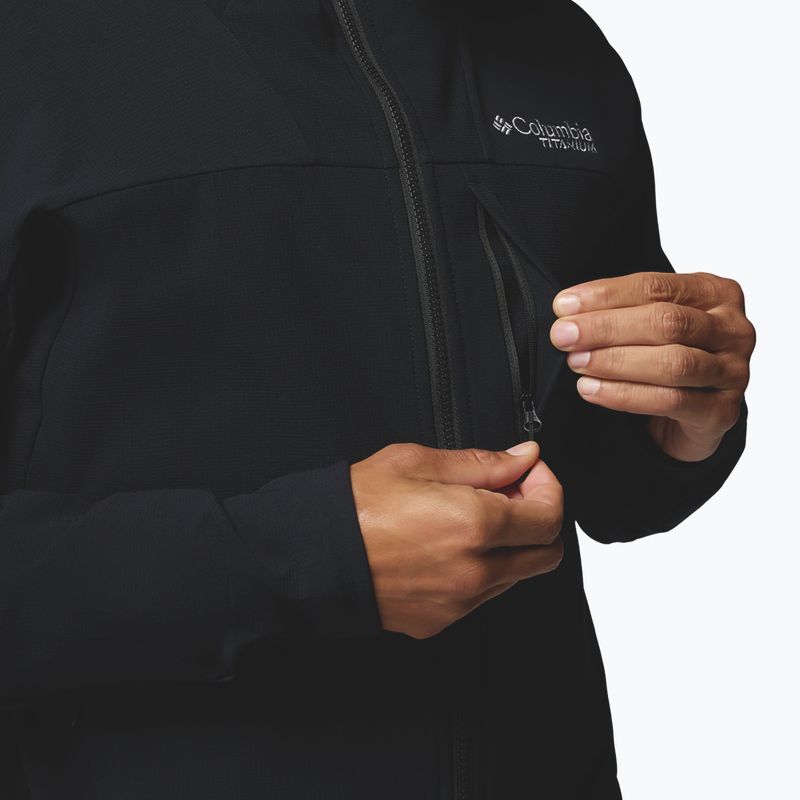 Geacă softshell pentru bărbați Columbia Tennen Mountain Hooded Softshell black 10
