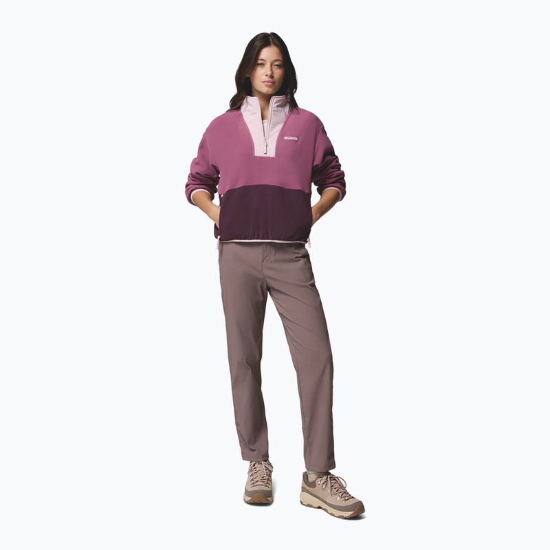 Bluză fleece pentru femei Columbia Sequoia Grove II Half Zip Fleece Antique Mauve/Moonvista/Mineral Pink 2