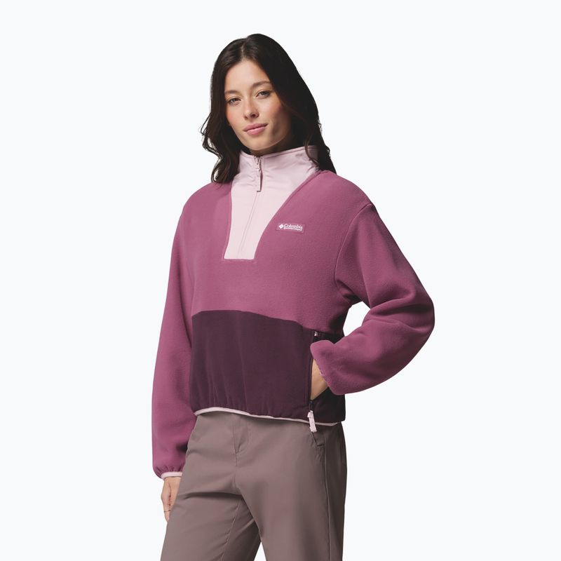 Bluză fleece pentru femei Columbia Sequoia Grove II Half Zip Fleece Antique Mauve/Moonvista/Mineral Pink 4