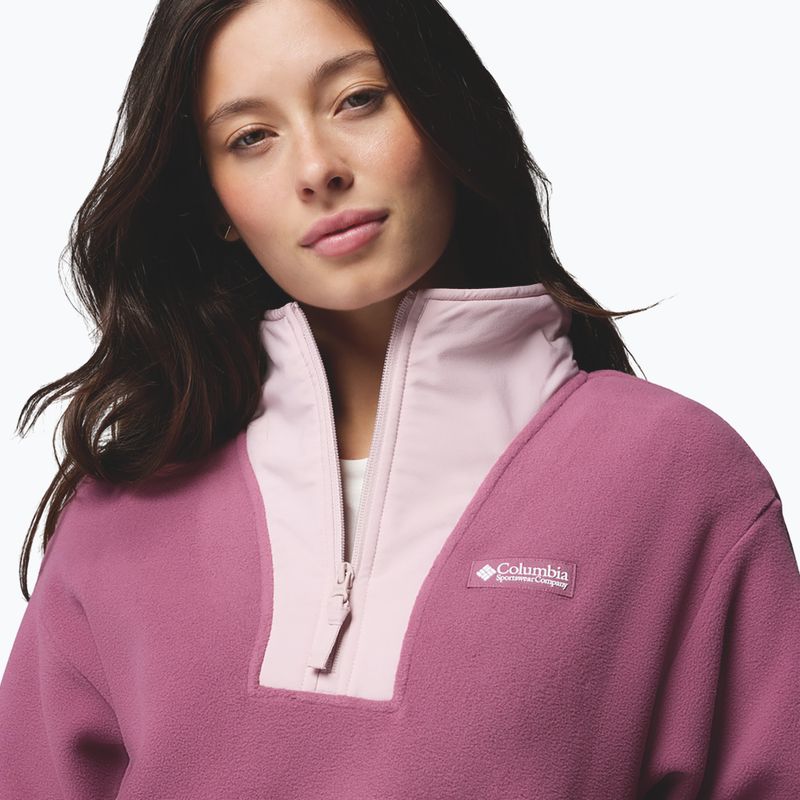 Bluză fleece pentru femei Columbia Sequoia Grove II Half Zip Fleece Antique Mauve/Moonvista/Mineral Pink 5