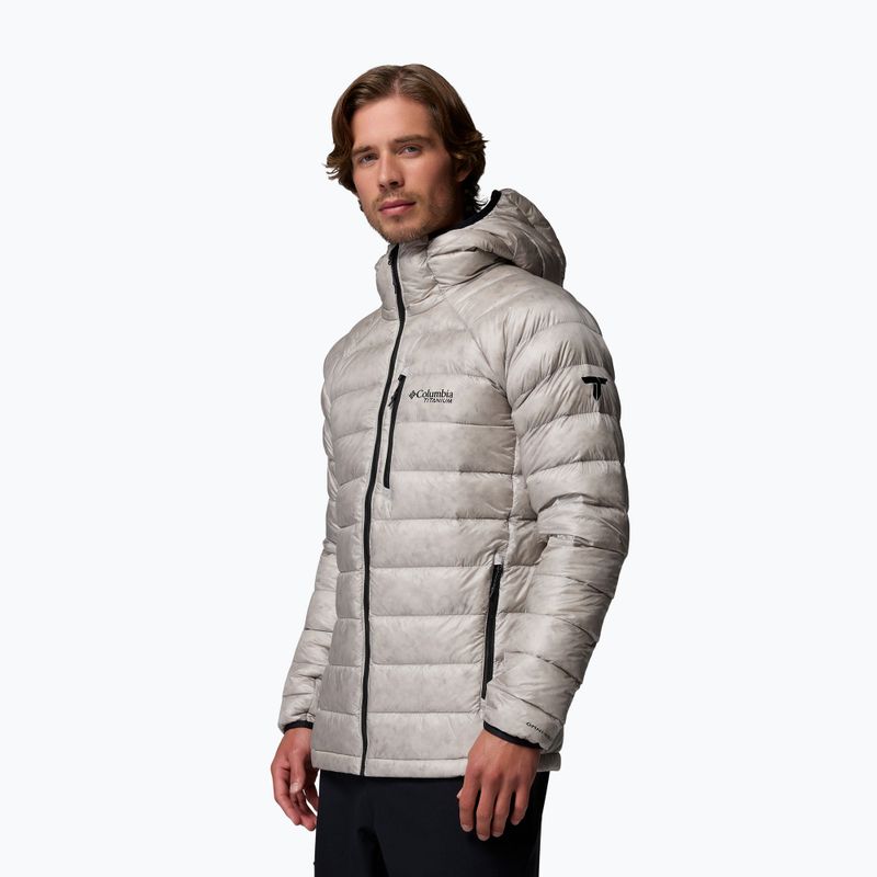 Geacă cu puf pentru bărbați Columbia Arctic Crest Down Hooded flint grey 4