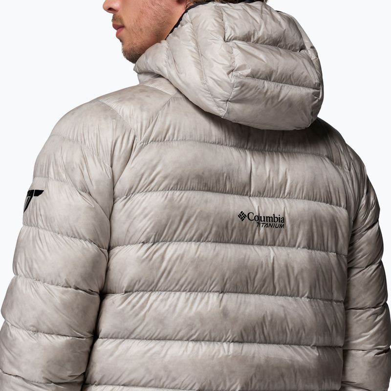 Geacă cu puf pentru bărbați Columbia Arctic Crest Down Hooded flint grey 8