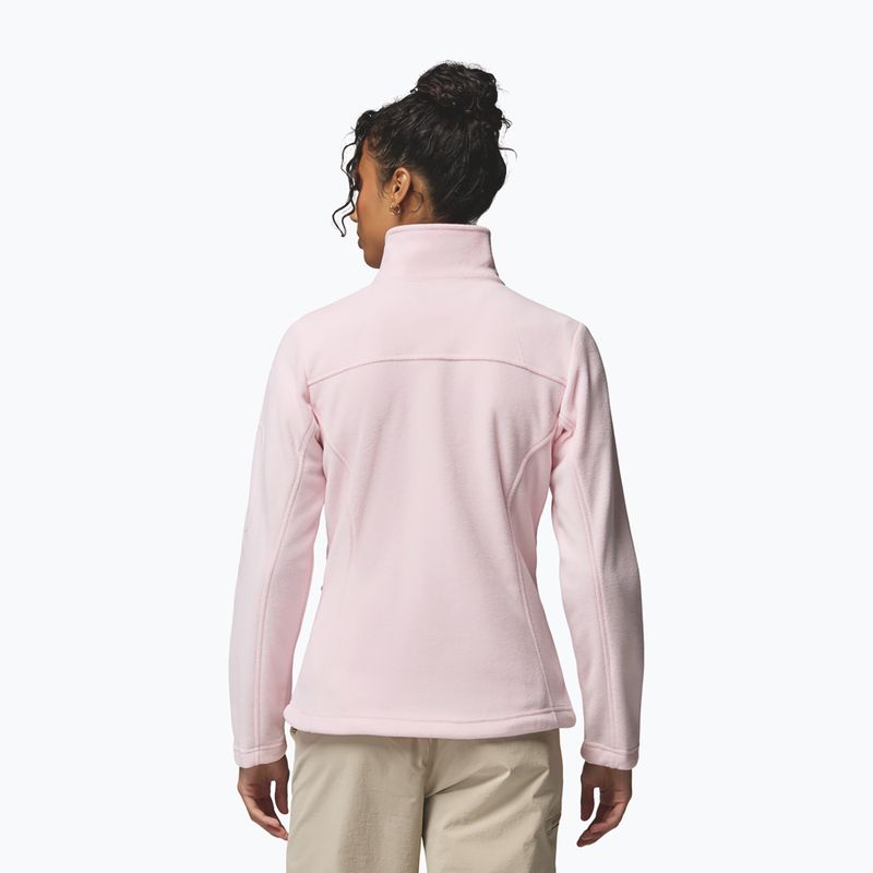 Bluză fleece pentru femei Columbia Fast Trek II powder pink 3