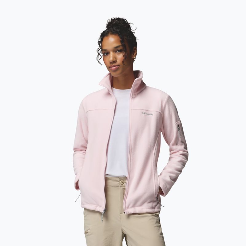 Bluză fleece pentru femei Columbia Fast Trek II powder pink 5