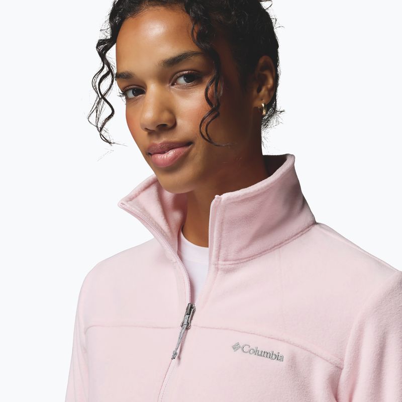 Bluză fleece pentru femei Columbia Fast Trek II powder pink 6